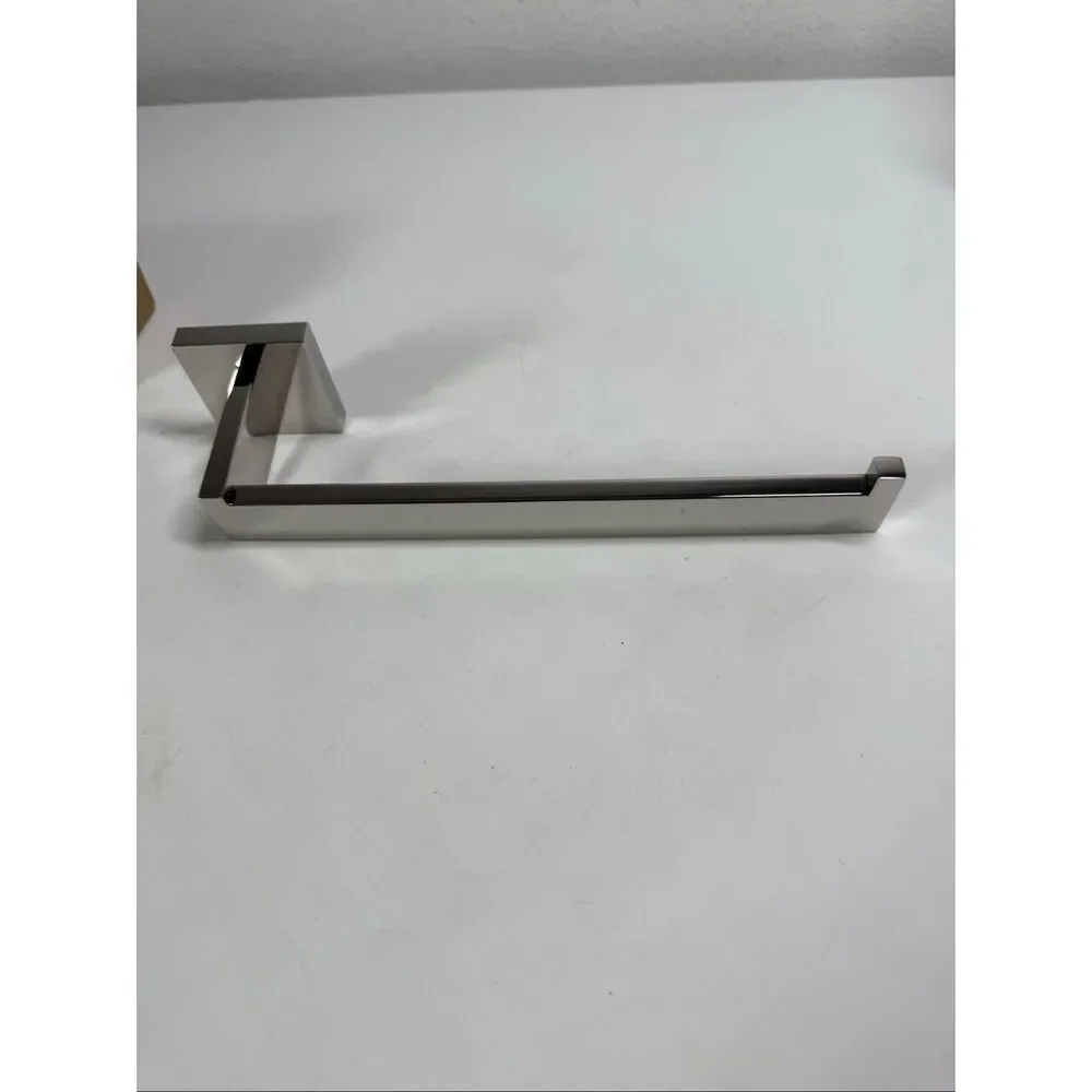 NIB Velimax Stainless Steel Towel Holder Polished Finish Silver Color